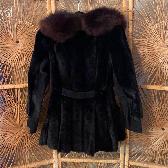 Lilli Ann 1960’s Vintage Faux Fur & Suede Coat - Picture 2 of 9